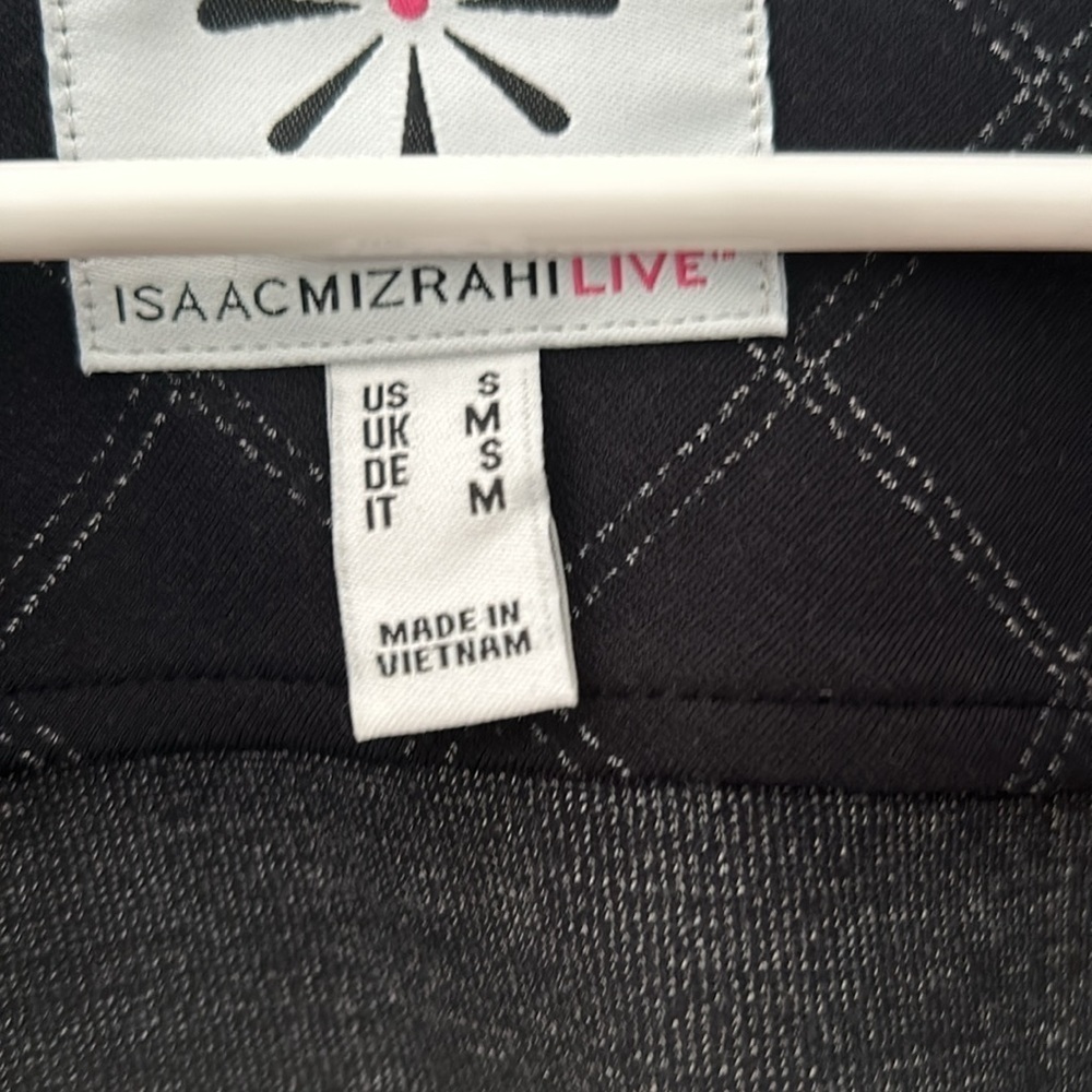 Isaac Mizrahi size small window pane yarn dye pointe jacket/ blazer - Picture 4 of 5